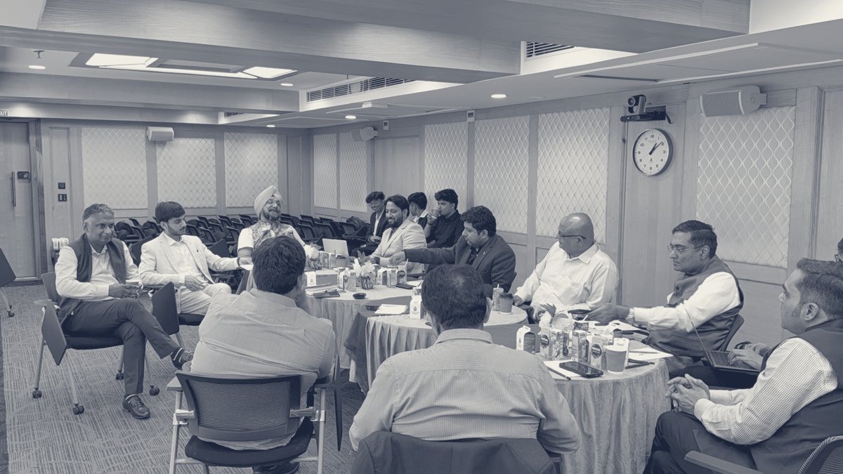 Roundtable participants in discussion, New Delhi